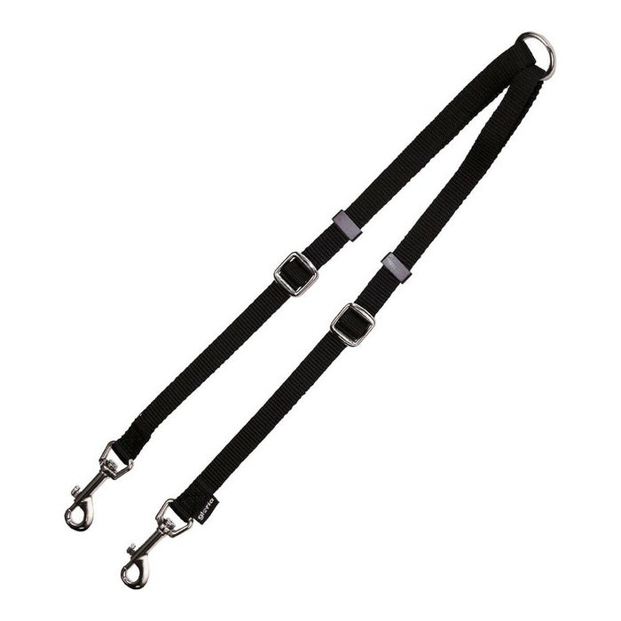 Acople Correa 2 Perros Gloria Negro (1.6 x 35-56 cm)