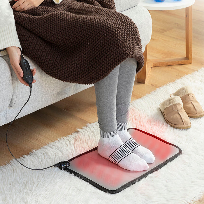 Alfombrilla Eléctrica Calefactable Hemat PVC Invierno Gris