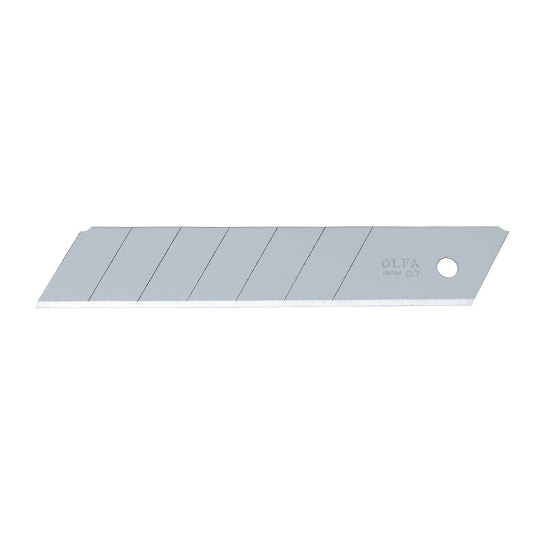 Hoja de Cuchilla Olfa HB-5B 25 mm troceable 5 Unidades Acero Plateado