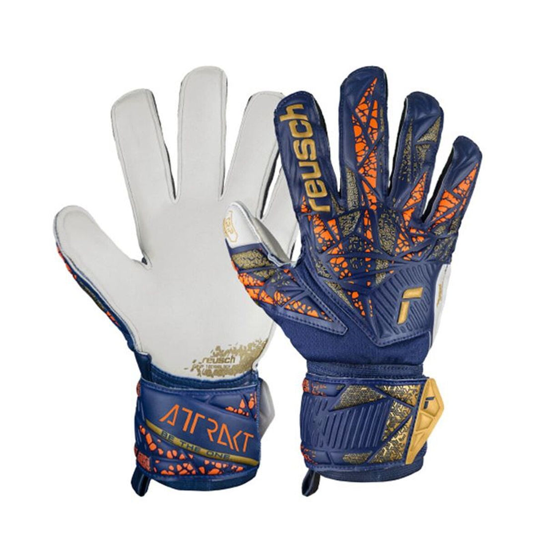 Guantes de Portero Reusch Attrakt Grip Azul marino Adultos