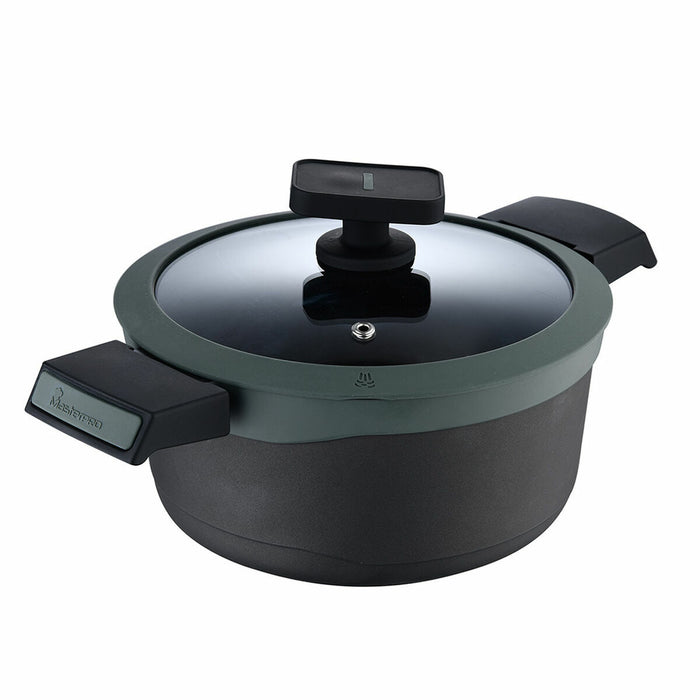 Cacerola Con Tapa Masterpro GASTRO REECO MP Negro Aluminio Forjado