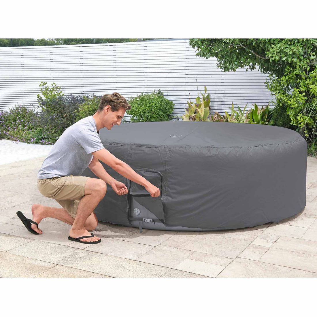 Bestway Funda PVC y POM Gris