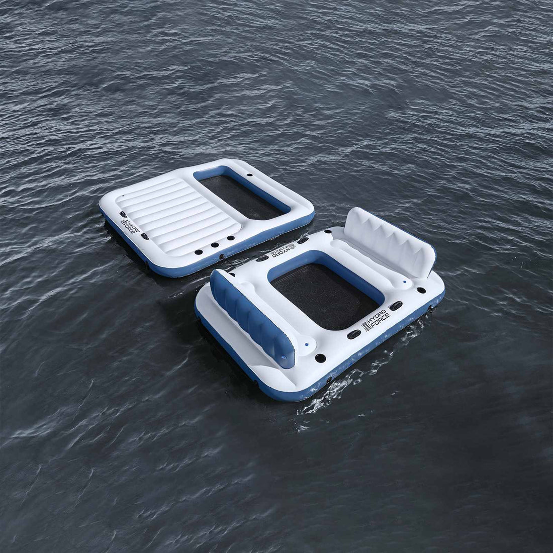 Bestway Isla Flotante Hydro-Force 2 uds. PVC Blanco y Azul