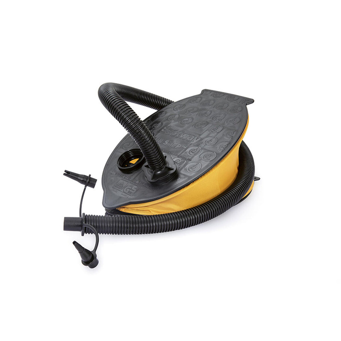 Bestway Hinchador de Pie 3L 28x19 cm Retractilado Hinchable y Camping 62004 Plástico Amarillo