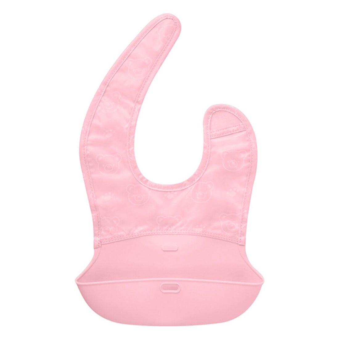 Babero Plegable Easy Rosa Silicona Regalo Original