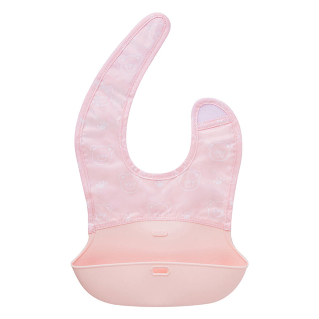 Babero Plegable Easy Rosa claro Silicona Regalo Original