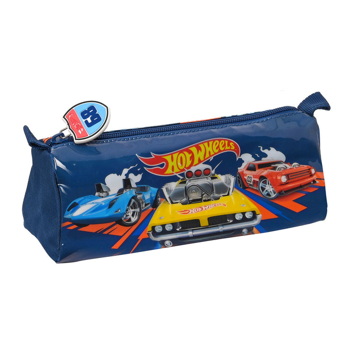 Estuche Escolar Hot Wheels Speed club Naranja Azul marino (21 x 8 x 7 cm) Oficina Vuelta al Cole