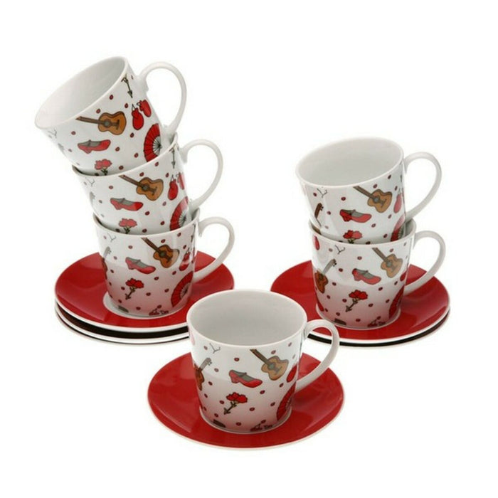 Juego de Tazas de Café Porcelana (6 Piezas)