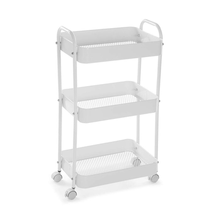Carro de Cocina Blanco 30 x 76 x 46 cm Hierro