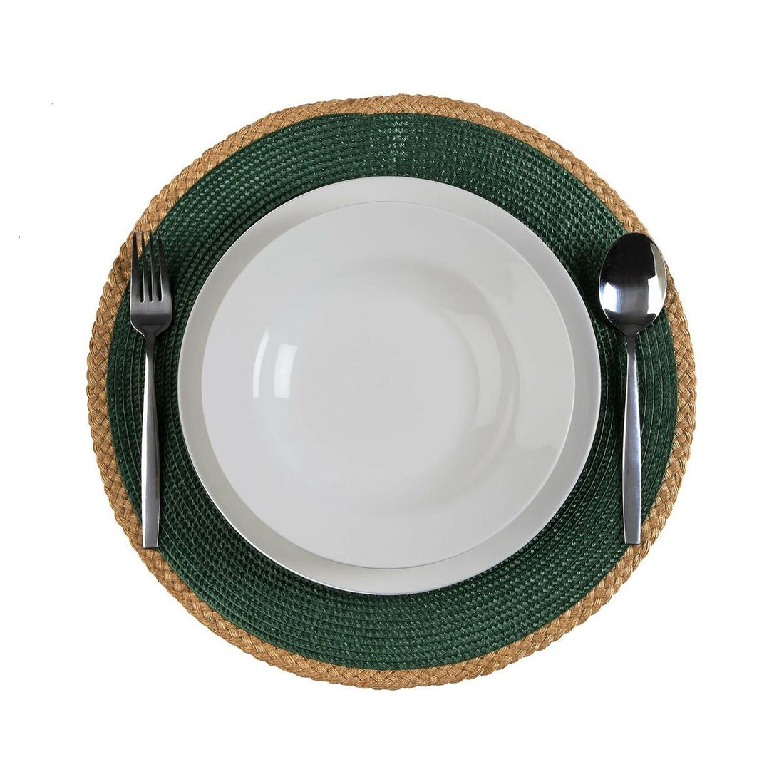 Salvamantel Verde Yute Polipropileno Jacinto de agua 38 x 38 cm