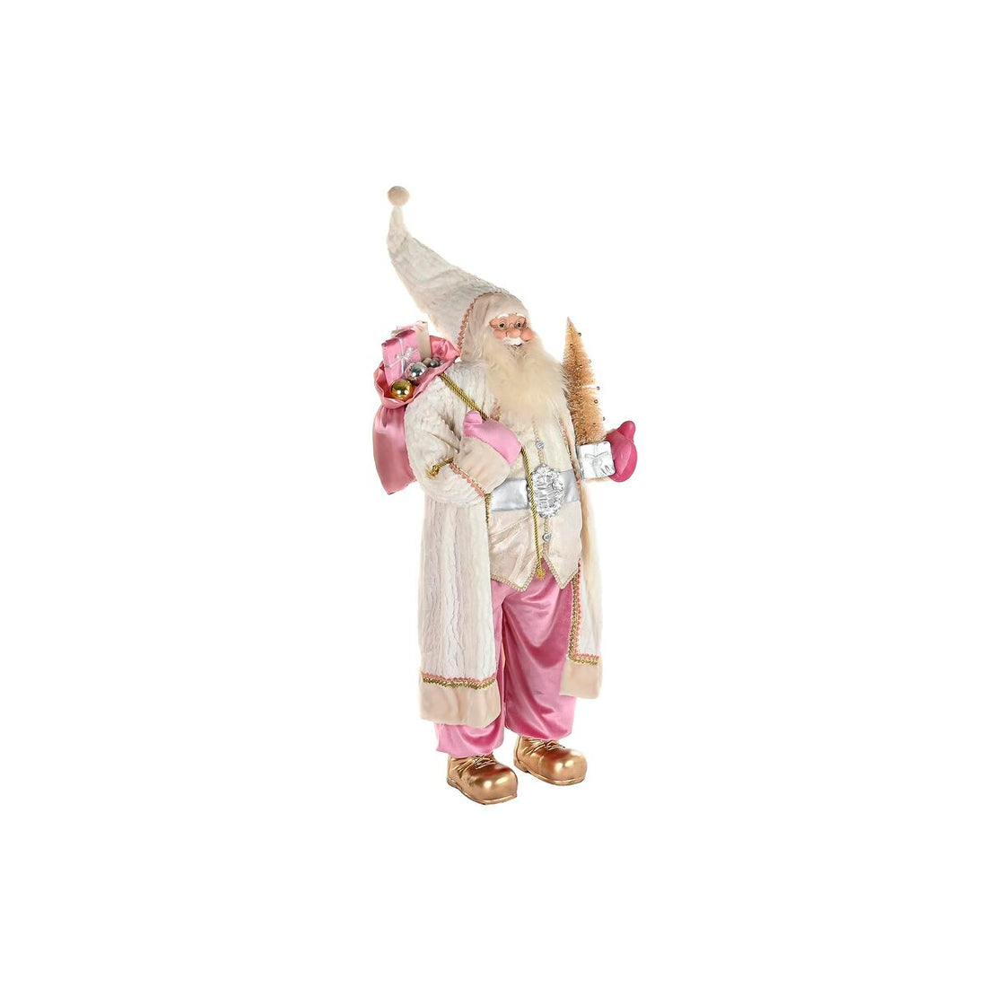 Adorno Navideño Gris Rosa 60 x 50 x 124 cm PVC