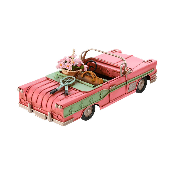 Figura Decorativa Coche Metal Menta