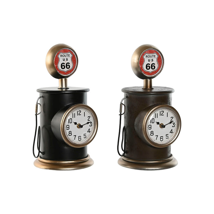 Reloj de Mesa Multicolor Metal Polipropileno Dorado
