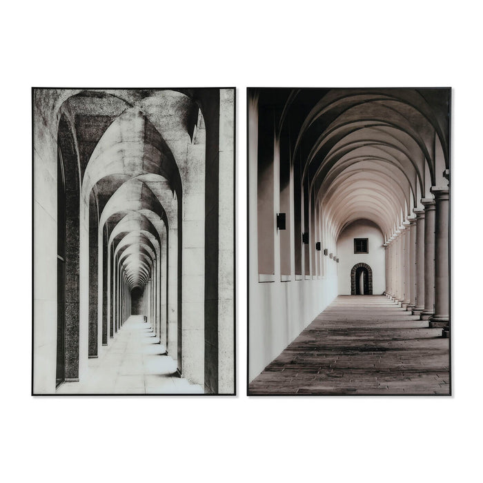 Cuadro Aluminio Cristal 80 x 2,5 x 120 cm Blanco
