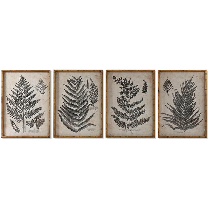 Cuadro Cristal Abeto 50 x 3 x 70 cm 50 x 2,5 x 70 cm Blanco