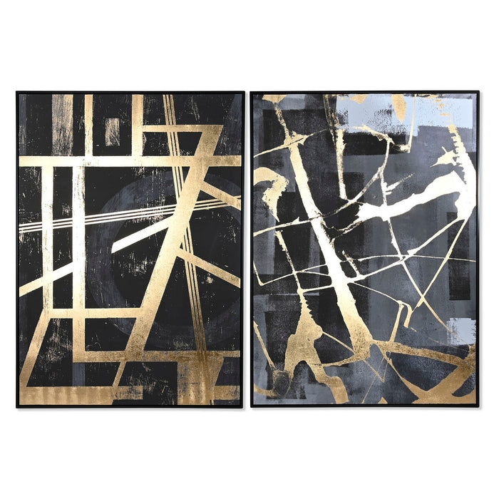 Lienzo Poliestireno Lienzo 103 x 4,5 x 143 cm Negro