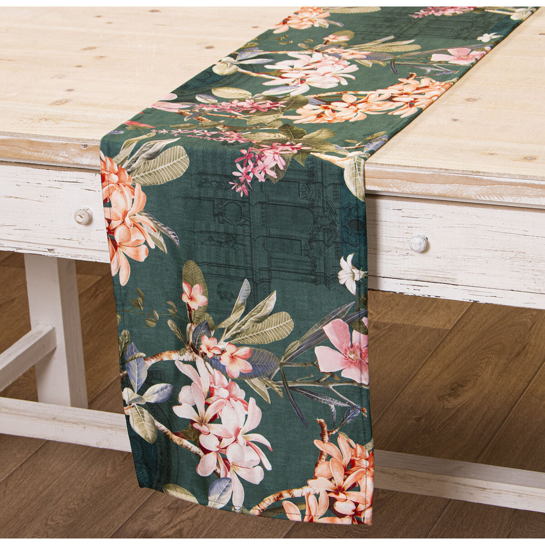 Camino de Mesa Multicolor Textil 33 x 180 cm Rectangular Terciopelo