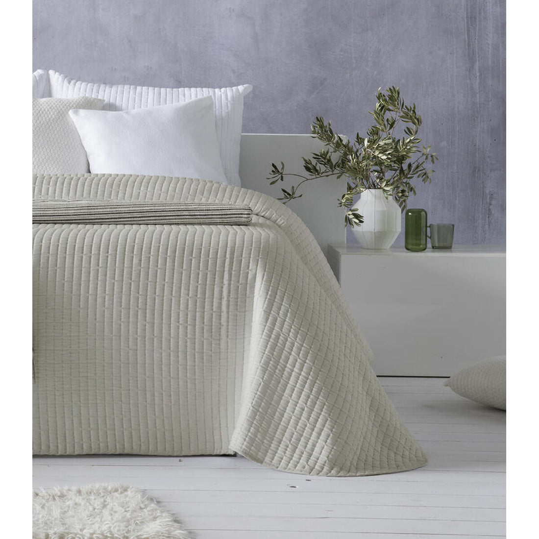 Colcha AGNES Beige Cama de 90 (1 Pieza)