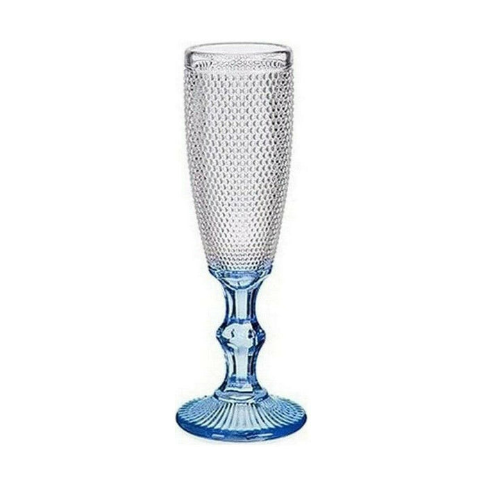 Copa de champán Azul Cobalto 180 ml Vidrio