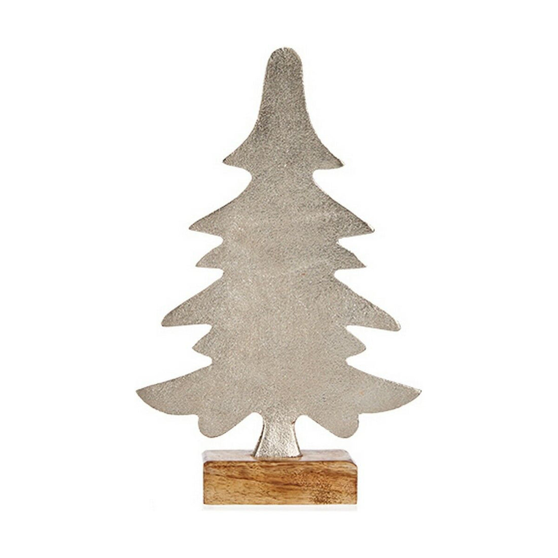 Árbol de Navidad Plateado Plata Metal 6 x 25,5 x 16 cm