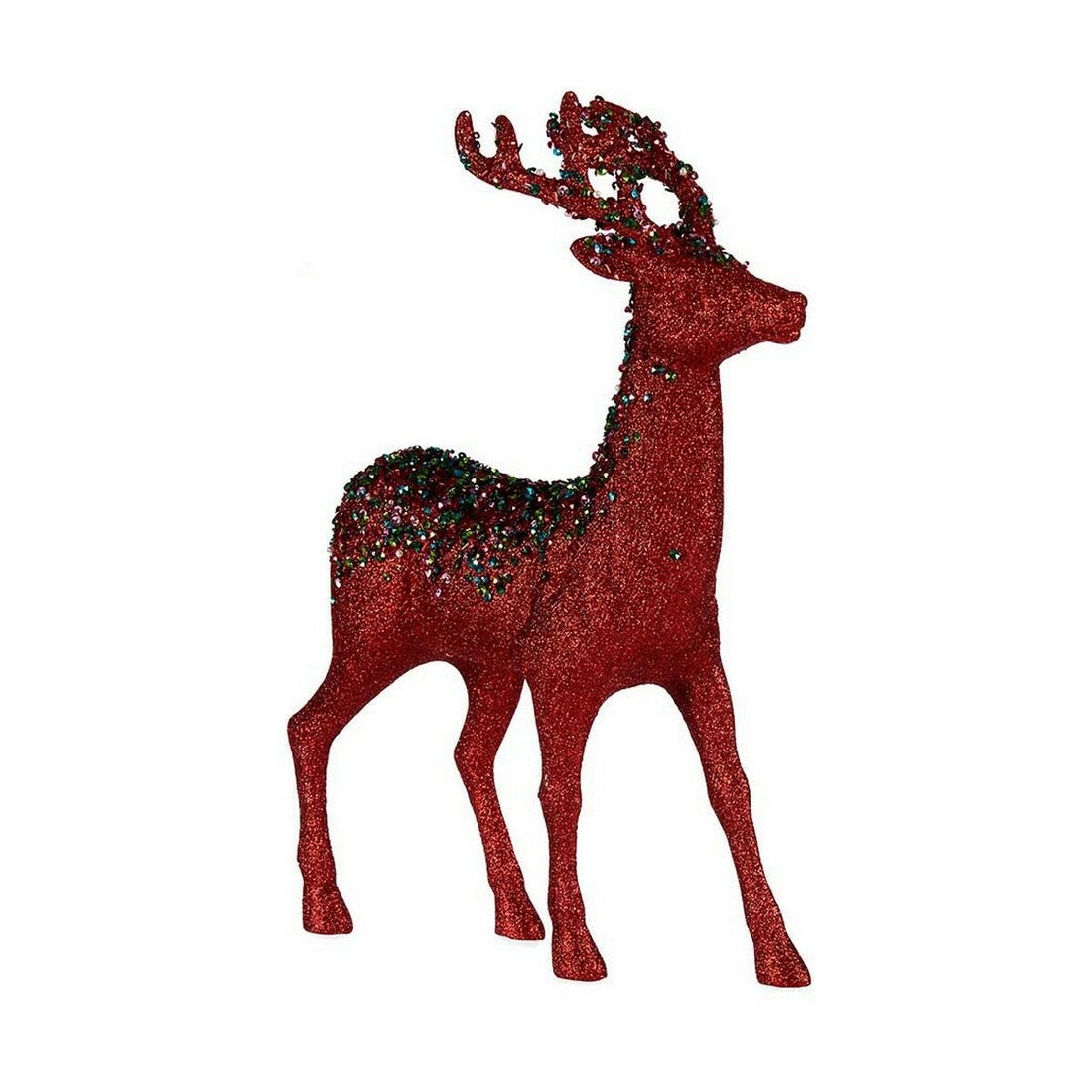 Reno de Navidad Azul Rojo Fucsia Reno 15 x 45 x 30 cm Plástico