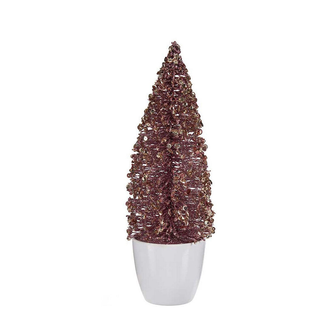 Árbol de Navidad Rosa Dorado Plástico 9 x 28 x 9 cm Pequeño