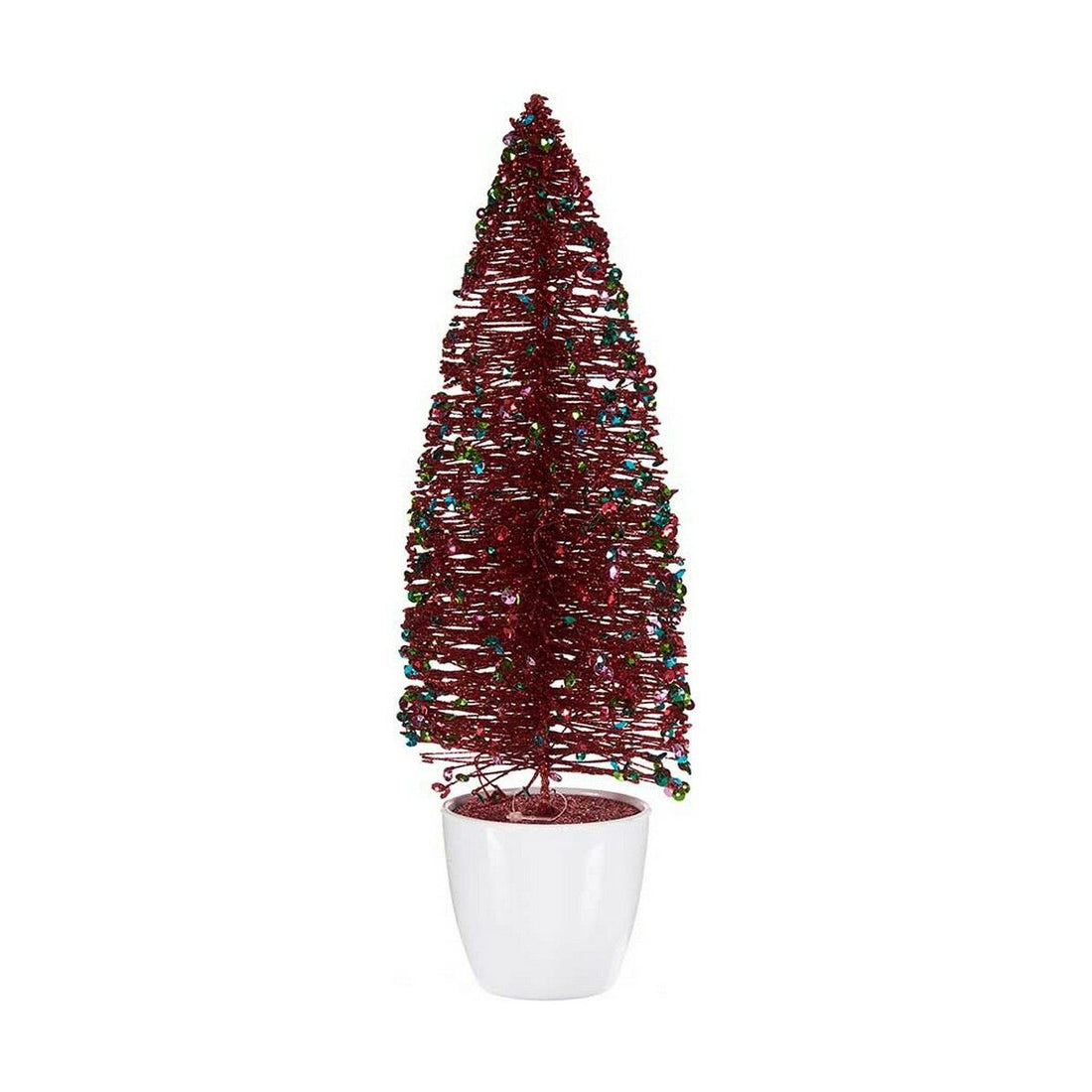 Árbol de Navidad Azul Rojo Dorado Plástico 10 x 33 x 10 cm