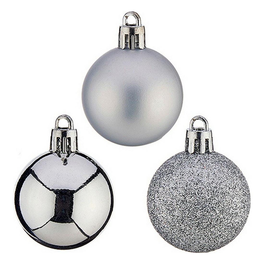Bolas de Navidad Plateado PVC Ø 4 cm
