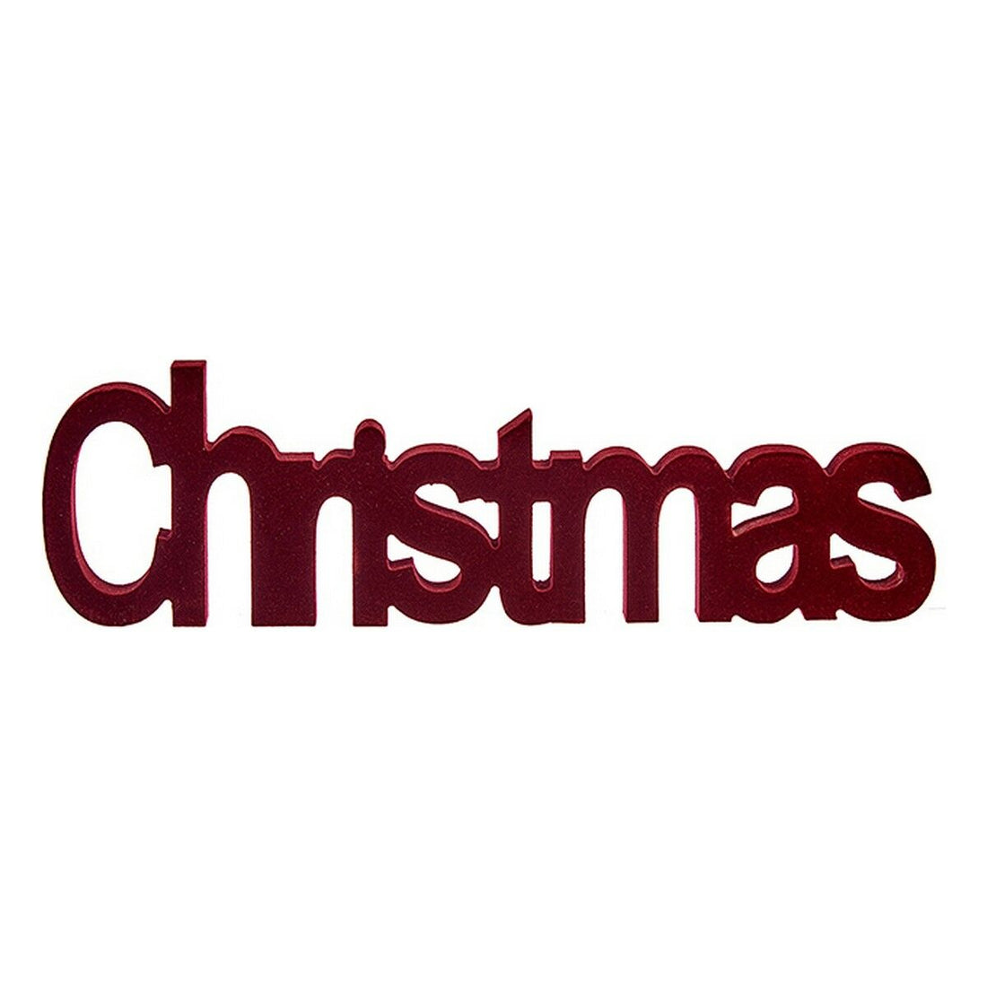 Figura Decorativa Christmas Rojo 11 x 2,5 x 36,5 cm Madera