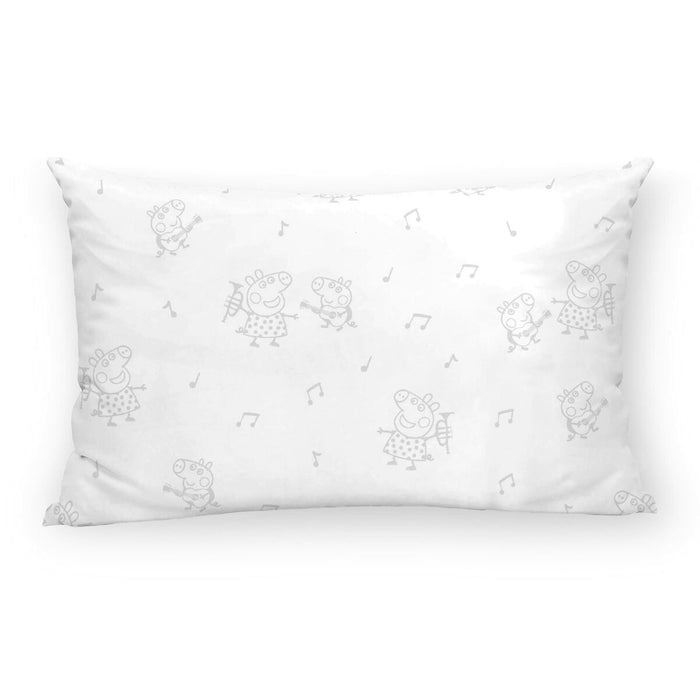 Funda de almohada Peppa Pig Gris Multicolor 30 x 50 cm 100% algodón