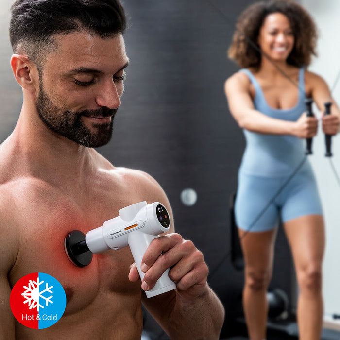 Pistola de Masaje Muscular con Frío y Calor Hokgun ABS USB Recargable Deporte en Casa Deportista / en Forma