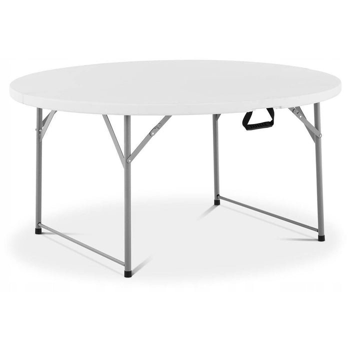 Mesa Plegable Resina Blanco D.122x74 cm Catering, Playa y Camping 10530