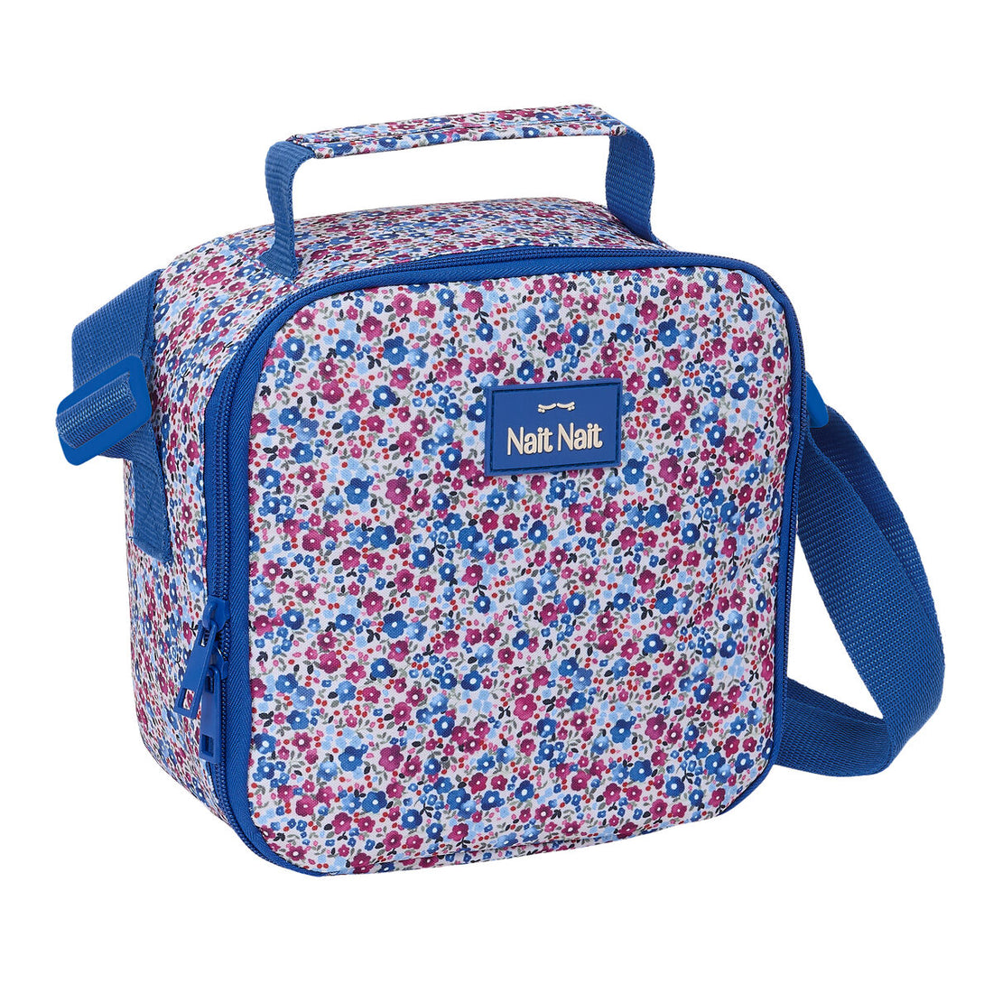 Portameriendas Térmico Flores coimbra azul 20 x 15 cm
