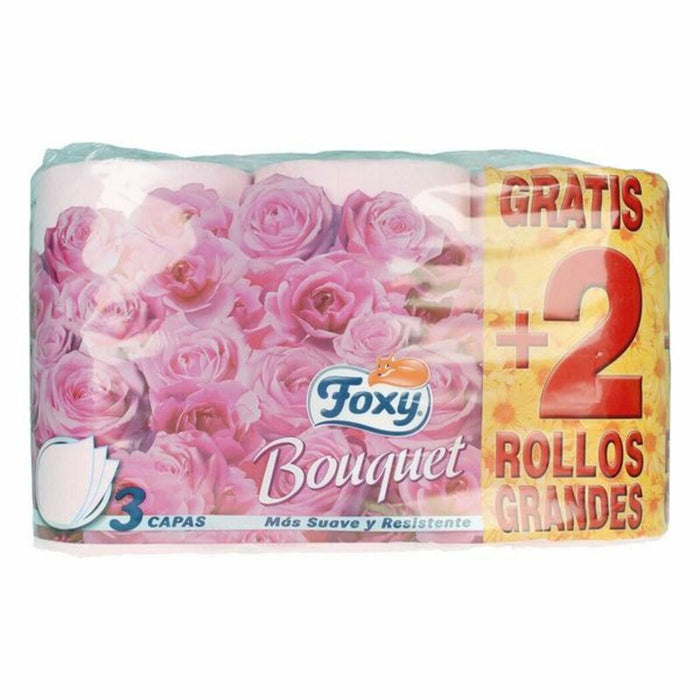 Papel Higiénico Foxy Bouquet 3 capas 6 Piezas