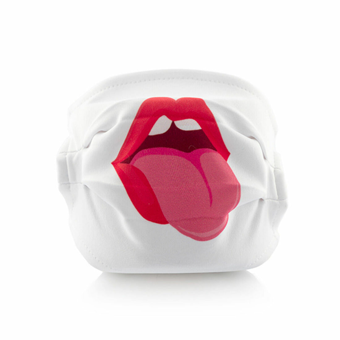 Mascarilla Higiénica de Tela Reutilizable Tongue Luanvi Talla M Pack de 3 uds Blanco