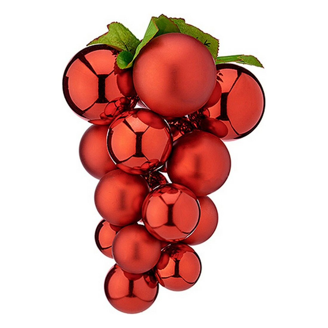 Bola de Navidad Rojo Plástico Uvas Pequeño