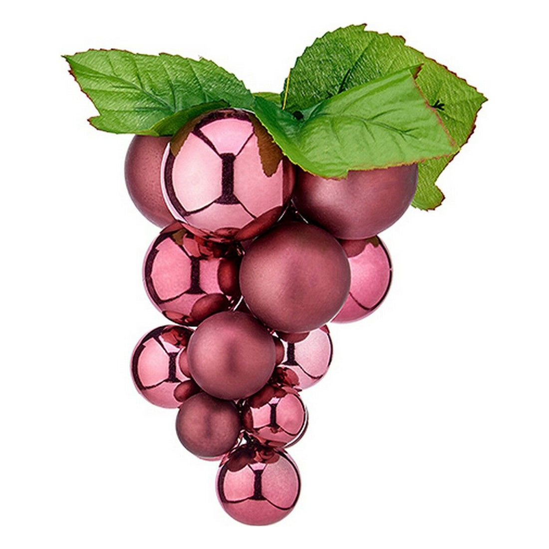 Bola de Navidad Rosa Plástico Uvas Pequeño