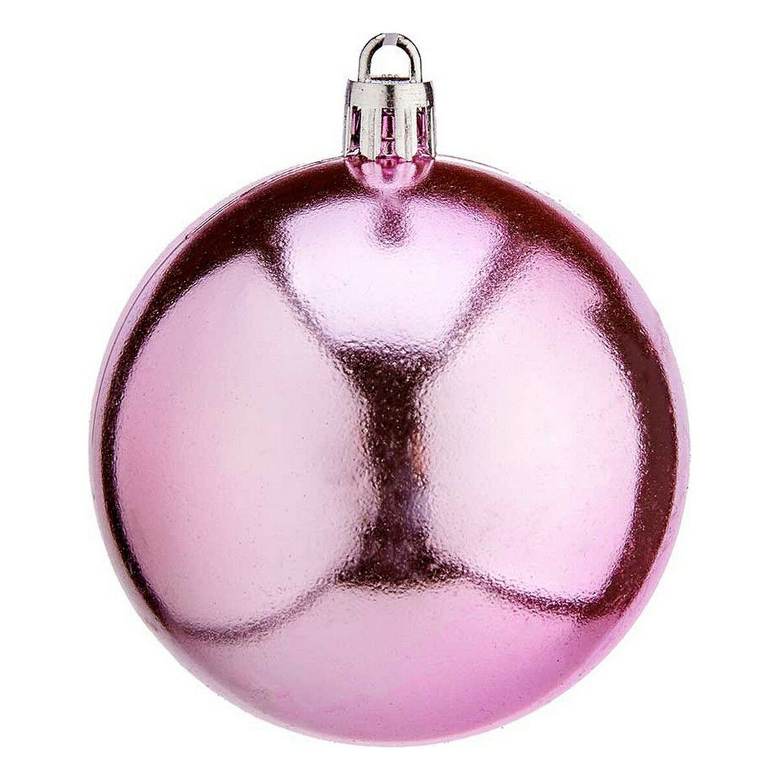 Bolas de Navidad K1912476-4 Rosa Plástico Ø 7 cm 12 Unidades