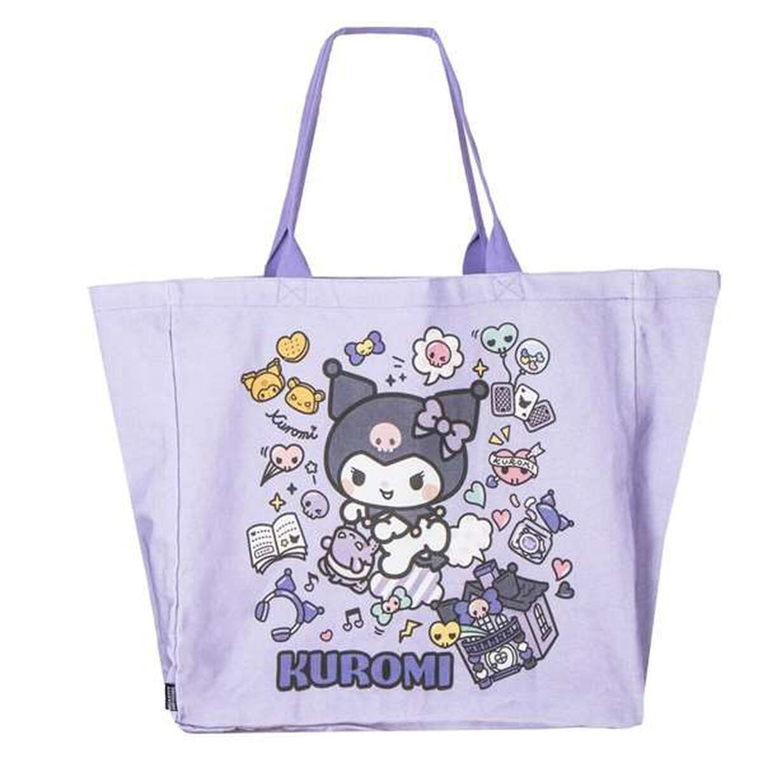 Bolsa de Compras Hello Kitty Kuromi Lila 48 x 43 x 17 cm