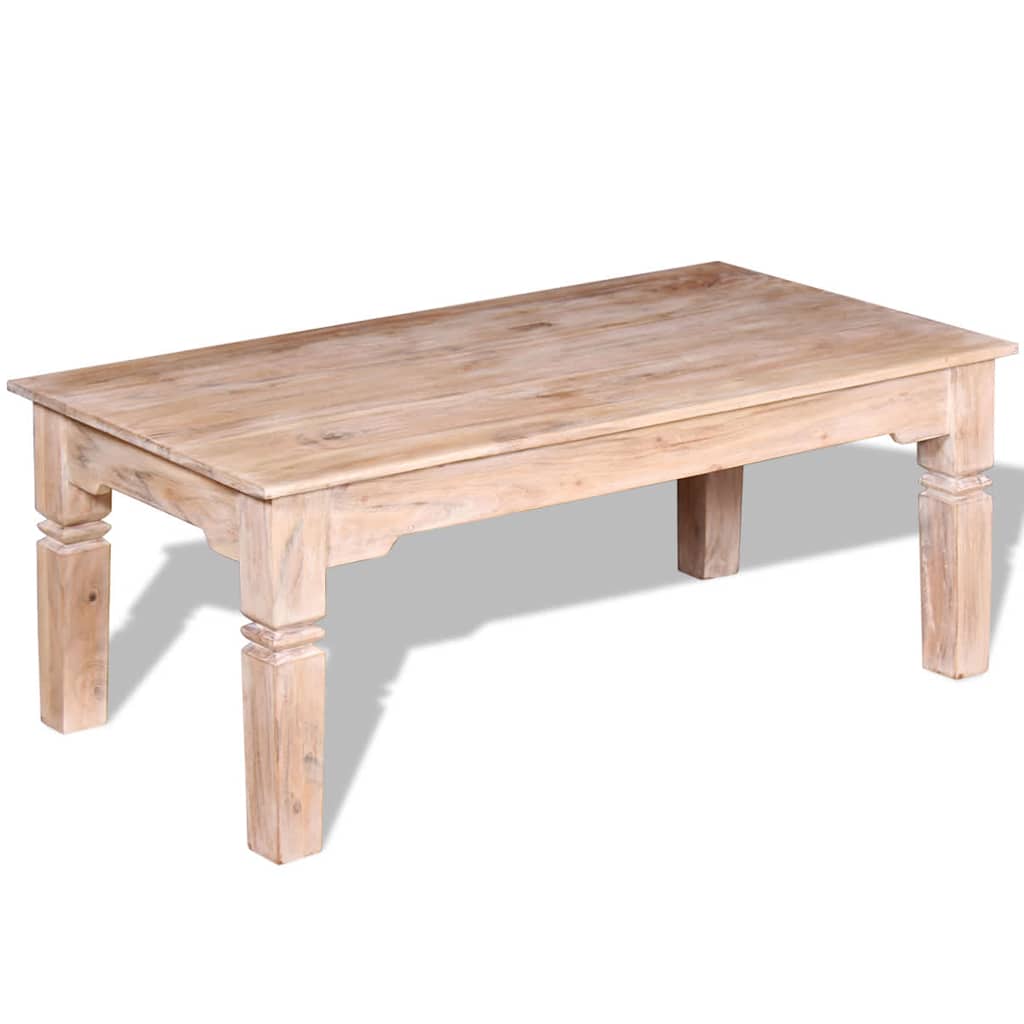 vidaXL Mesa de centro de madera de acacia 110x60x45 cm