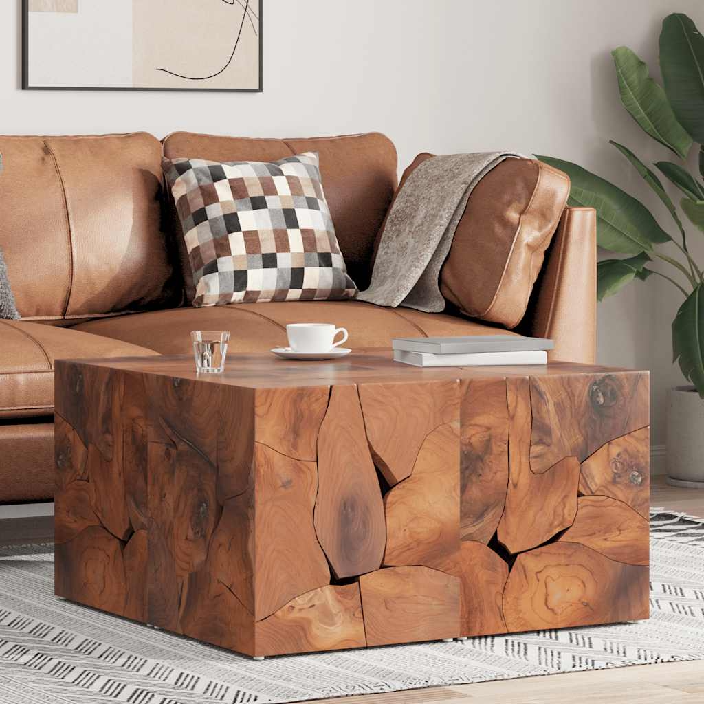 vidaXL Taburetes 4 uds. marrón 40x40x45 cm madera de teca maciza