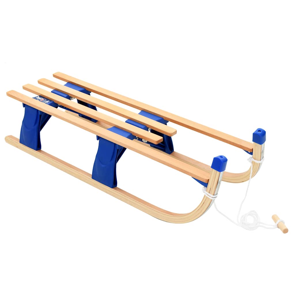 vidaXL Trineo plegable de madera 110 cm