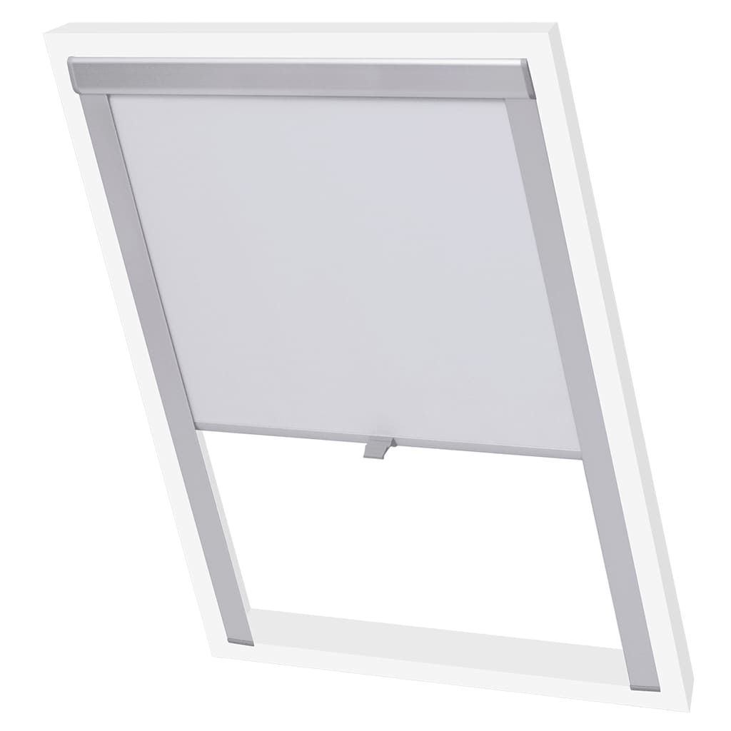 vidaXL Persiana enrollable opaca blanca PK08 GGL y GGU
