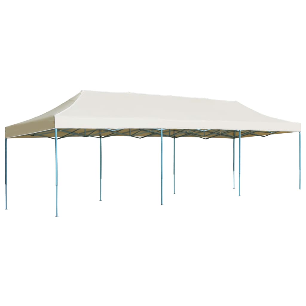 vidaXL Carpa para fiestas pop-up plegable crema 3x9 m