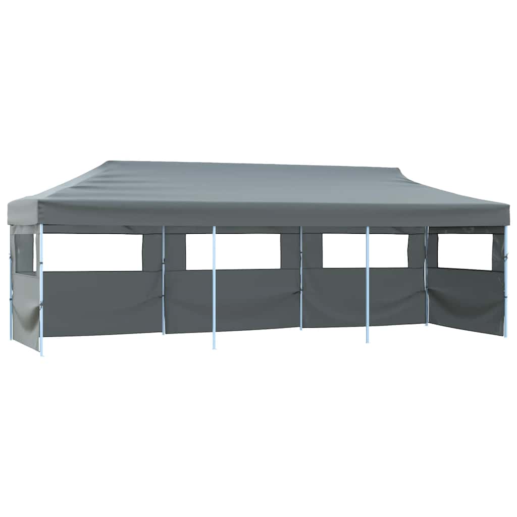 vidaXL Carpa de fiestas pop-up plegable con 5 paredes antracita 870x291x315 cm