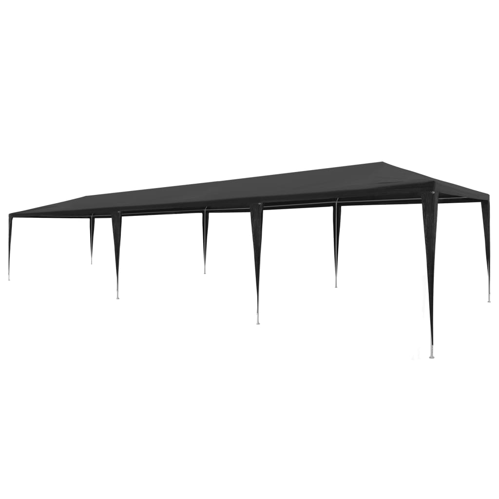 vidaXL Carpa para fiestas PE gris antracita 3x9 m