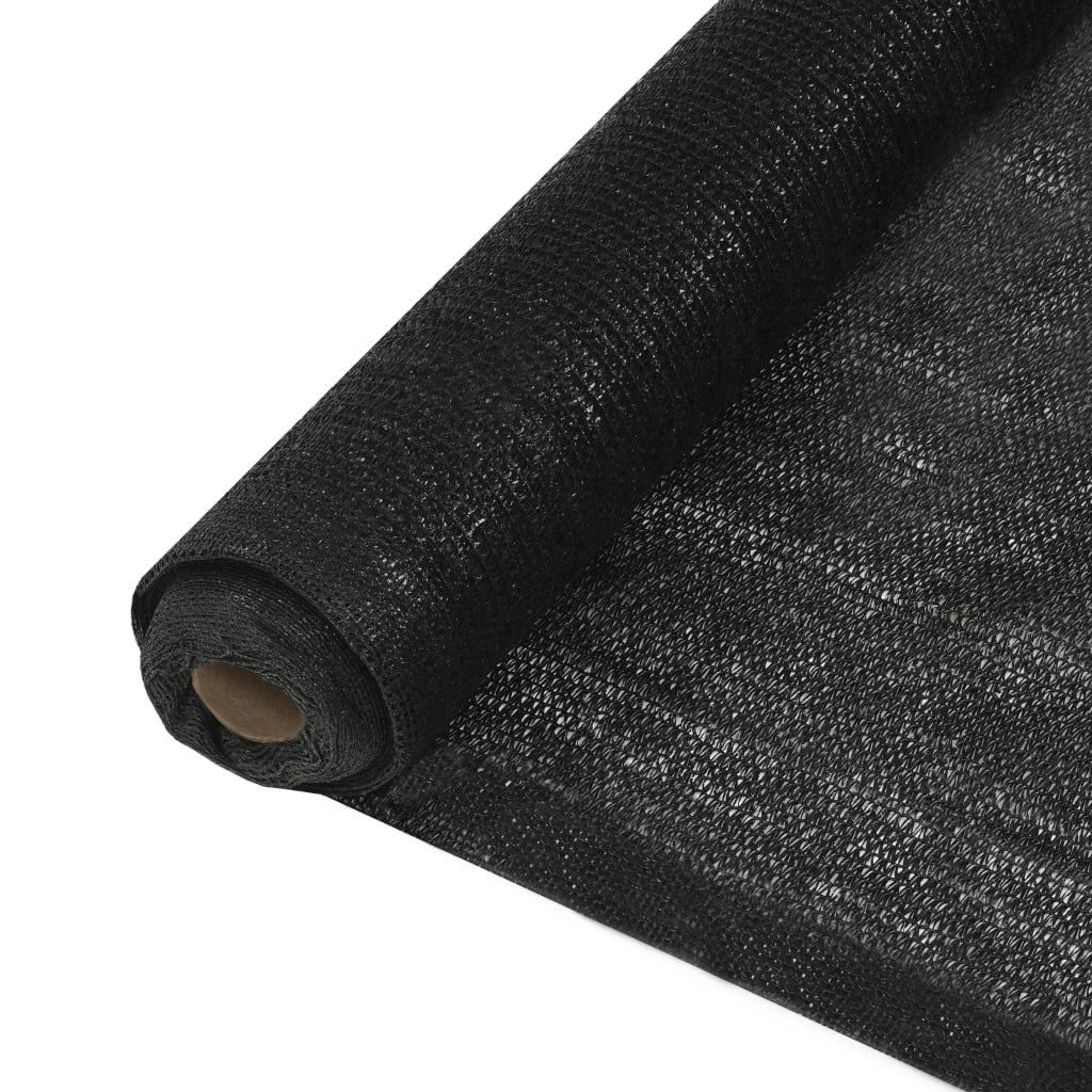 vidaXL Red de privacidad HDPE 2x10 m negro