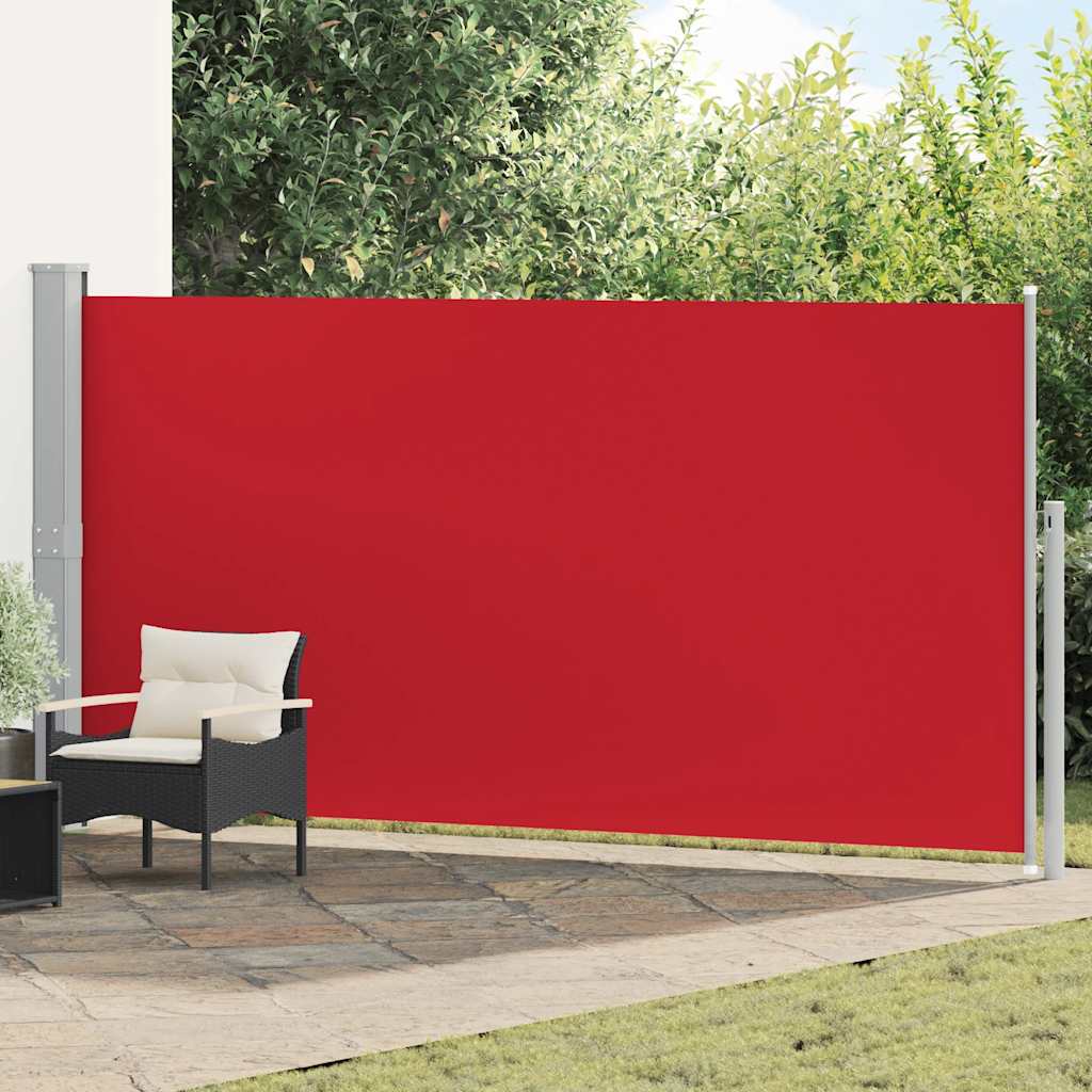 vidaXL Toldo lateral retráctil 160x500 cm rojo