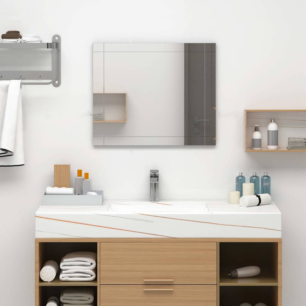 vidaXL Espejo de pared vidrio 60x50 cm