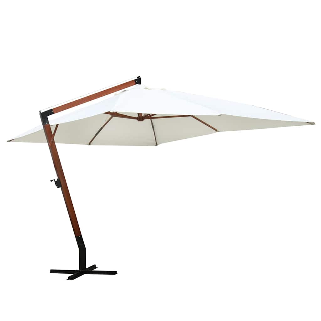 vidaXL Sombrilla blanca 300x400 cm